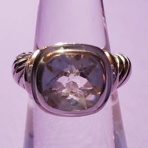White Topaz Sterling Silver RIng - Size 5.75